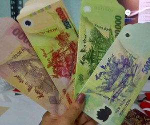 Cẩn trọng với bao lì xì in ảnh tiền 500.000 đồng