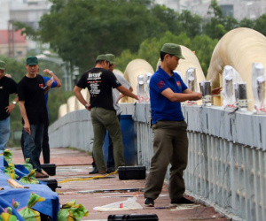 Trận địa pháo hoa chào mừng năm mới 2019