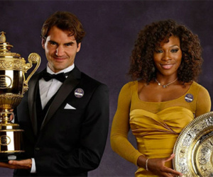 Federer lần đầu chạm trán Serena