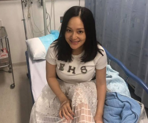 Lan Phương nhập viện vì ngộ độc thực phẩm, truyền ba chai nước biển đêm giao thừa