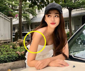 Thiên Nga The Face khiến dân mạng chê cười vì để lộ cánh tay bị photoshop đến mức biến dạng