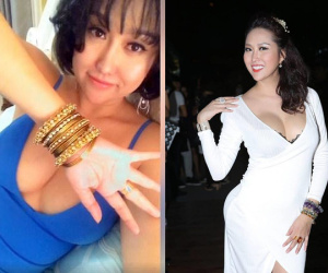 Phi Thanh Vân gây sốc khi khoe vòng 1 cực khủng, đeo vàng nặng trĩu tay do trai trẻ tặng dịp đầu năm