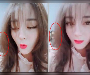 Địch Lệ Nhiệt Ba sơ ý để lộ ảnh bạn trai đang nằm trên giường khi đang mải mê livestream?