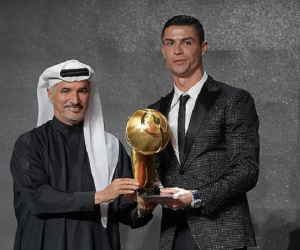Ronaldo được vinh danh với 2 giải thưởng tại Globe Soccer
