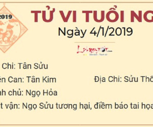 Tử vi thứ 6 ngày 4/1/2019 của 12 con giáp: Tị thăng chức làm quan, Thân bị Kiếp Tài giáng họa
