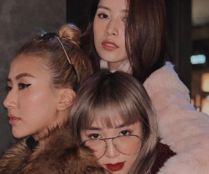 Được hội hotgirl tích cực lăng xê, 'đầu chồng đầu' sắp thành trend chụp ảnh nhóm mới?