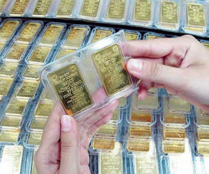 Giá vàng miếng trong nước đi lên đầu tuần