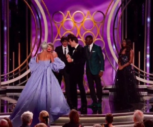 Khoảnh khắc lịch sử Hollywood: Lady Gaga bật khóc, ôm Taylor Swift khi nhận giải Quả Cầu Vàng 2019