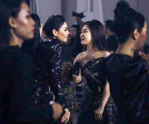Lần đầu tiên sau 6 năm không nhìn mặt, thầy trò Thu Minh - Hương Tràm hội ngộ tại sự kiện