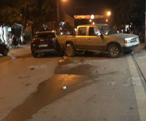 Nam CSGT lái xe ô tô gây tai nạn liên hoàn