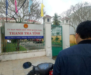 Phát hiện phó chánh Thanh tra tỉnh Quảng Nam nằm gục phía sau trụ sở