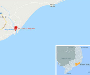 Tàu cá chìm trên biển Bình Thuận, 2 ngư dân mất tích