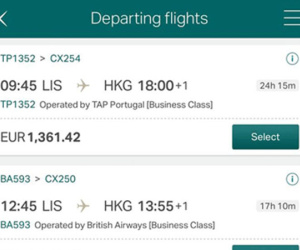 Hành khách Cathay Pacific tiếp tục mua được vé hạng nhất giá phổ thông