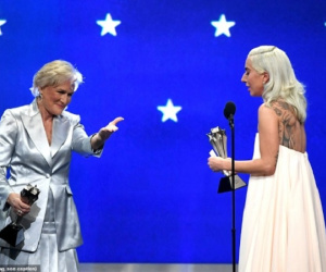 Lady Gaga và Glenn Close mang đến khoảnh khắc đẹp nhất lịch sử giải Critic’s Choice Awards