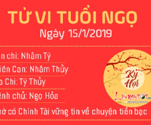 Tử vi Thứ 3 ngày 15/1/2019 của 12 con giáp: Ngọ túi tiền rủng rỉnh, Tuất bị Thiên Quan cản trở