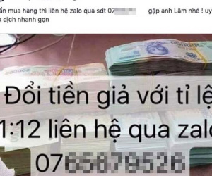 Cận Tết 2019, tiền giả lại được rao bán rầm rộ trên Facebook