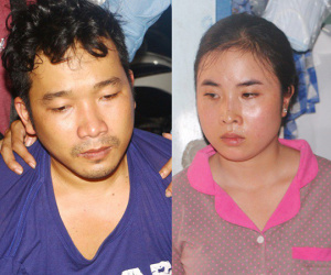 Bắt hai vợ chồng tàng trữ ma túy, phát hiện nhiều vũ khí nguy hiểm