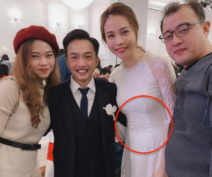 Đàm Thu Trang lộ vòng 2 nhô cao trong lễ ăn hỏi bí mật đến phút chót với Cường Đô La