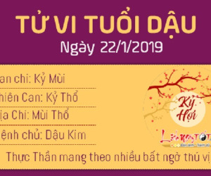 Tử vi thứ 3 ngày 22/1/2019 của 12 con giáp: Dậu mọi sự thuận lợi, Mùi cẩn thận gặp tiểu nhân