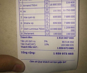 Một đêm chơi bar đốt 2 tỷ: Choáng độ chơi đại gia Hà Thành