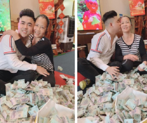'Soái ca' tích cóp cả năm tặng bố mẹ heo đất chứa 500 triệu dịp Tết, mẹ ngã ngửa vì bất ngờ, bố không tin cho rằng đó là tiền giả