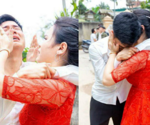 Anh trai bật khóc nức nở trong ngày em gái đi lấy chồng và 4 bức ảnh gây 'sốt' mạng xã hội