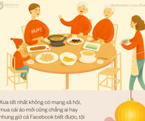 Tết là một kỳ nghỉ thảnh thơi, chứ không phải một cuộc đua sắm sửa và tiêu xài hoang phí