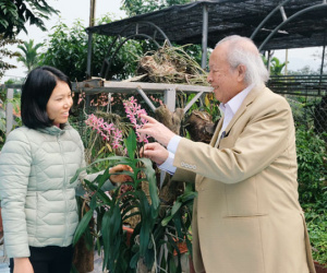 Cái Tết thứ 11 đầm ấm của cặp vợ chồng 'ông cháu' lệch nhau 50 tuổi ở Hà Nội: Tôi thích lan và anh ấy trồng cả vườn hoa lan sau nhà