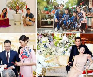 Khoảnh khắc đón Tết cùng nhau của các cặp đôi Sao Việt: 'Mỗi cây mỗi hoa, mỗi nhà mỗi cảnh'