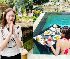 Mọi người vẫn còn hăng say ăn Tết, MC xinh đẹp Mai Ngọc đã cùng ông xã 'trốn' sang Bali nghỉ dưỡng sang chảnh