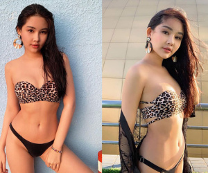 Ngân Anh mặc bikini khoe thân hình 'thắt đáy lưng ong'