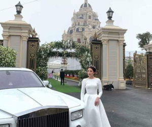 Rò rỉ hình ảnh xa hoa bên trong lâu đài 7 tầng của gia đình cô dâu xinh đẹp nổi tiếng Nam Định