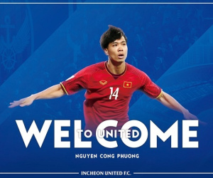 Incheon United chính thức công bố hợp đồng với Công Phượng, tiết lộ số áo đặc biệt tại đội bóng mới
