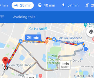 Google Maps trên iOS có tính năng dẫn đường cho xe máy tại Việt Nam