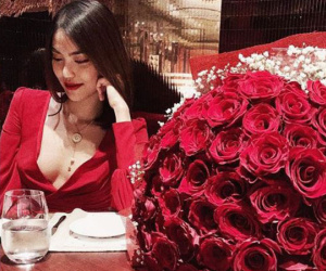 Lan Khuê khoe Valentine sang chảnh đầu tiên sau đám cưới nhưng netizen chỉ chú ý tới vòng 2 lùm lùm