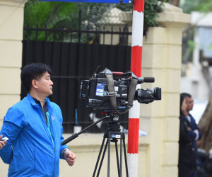 Đông đảo phóng viên ‘săn’ các điểm nóng trước hội nghị Trump - Kim