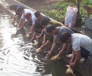 7 người đàn ông làm chung một việc lạ - hình ảnh gây chú ý ngày cuối tuần