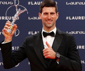 Djokovic lần thứ tư đoạt 'Oscar thể thao'
