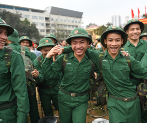 Những cung bậc cảm xúc ngày tân binh thủ đô lên đường nhập ngũ