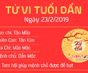 Tử vi thứ 7 ngày 23/2/2019 của 12 con giáp: Dần thăng quan tiến chức, Thân bị Kiếp Tài làm mất bình tĩnh