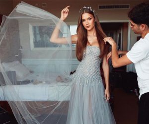 Một thiên thần Victoria's Secret mặc đồ thiết kế Việt Nam đến sự kiện Oscar, và đó là sáng tạo của Công Trí