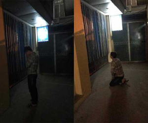 Dân mạng tranh cãi về hình ảnh nam thanh niên quỳ gối suốt 2 giờ trước cổng nhà nghỉ mà bạn gái bí mật vào cùng kẻ khác
