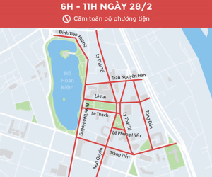 'Phong tỏa' 10 tuyến phố trong ngày chính thượng đỉnh Mỹ - Triều