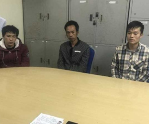 3 đối tượng phạm tội người Trung Quốc bị tóm gọn tại TP. Móng Cái