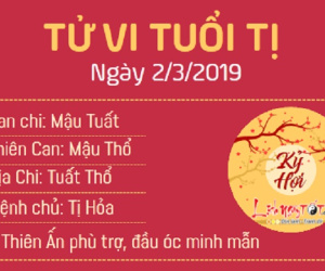 Tử vi thứ 7 ngày 2/3/2019 của 12 con giáp: Thân nhân duyên tốt đẹp, Mùi ưu tư phiền não