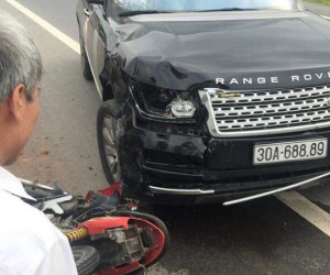 Hưng Yên: Chồng tử vong, vợ nguy kịch sau khi va chạm với xe Range Rover