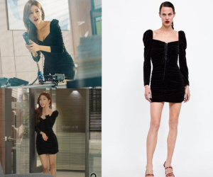 Nhờ thân hình đồng hồ cát với vòng 1 khủng, Yoo In Na luôn diện đồ đẹp hơn gấp bội người mẫu chuyên nghiệp