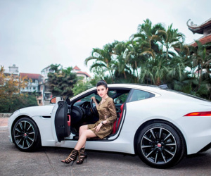 Á hậu Huyền My bỏ Mercedes-Benz, ‘lên đời’ Jaguar F-Type hơn 6 tỷ
