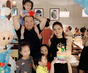 Phạm Quỳnh Anh và Quang Huy bên nhau mừng sinh nhật con sau ly hôn