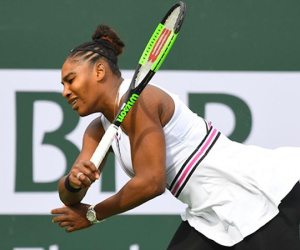 Serena bỏ cuộc vì khó thở tại Indian Wells